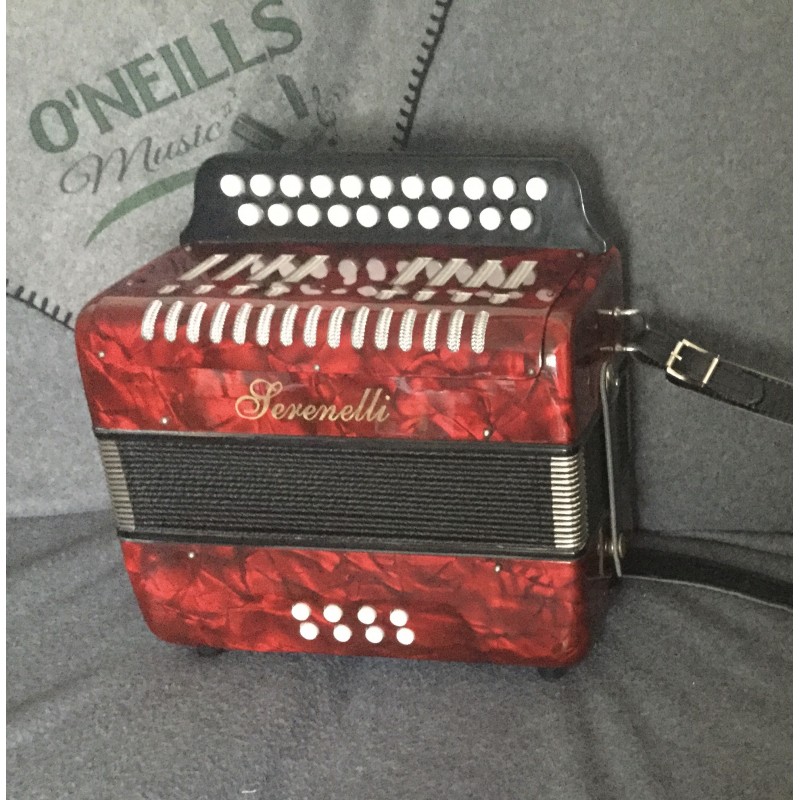 Serenelli B/C 2 voice Irish Style Button Accordion Used