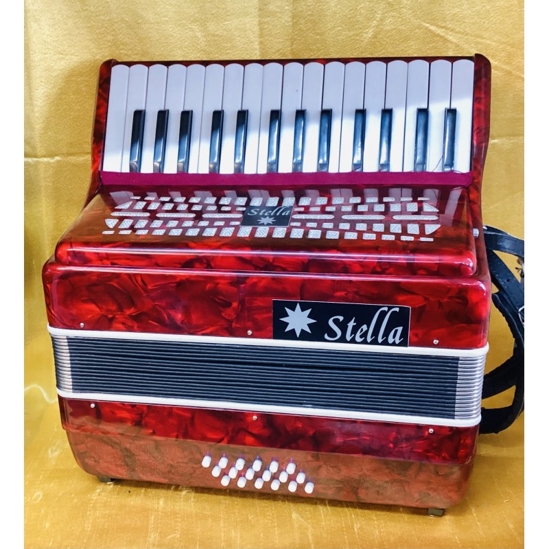 Stella 30 key 18 bass Piano Accordion Used