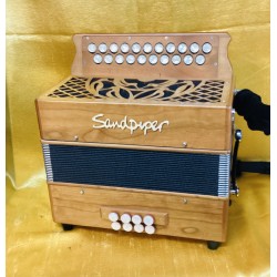 Sandpiper Snipe G/C Wooden Accordion Melodeon Used