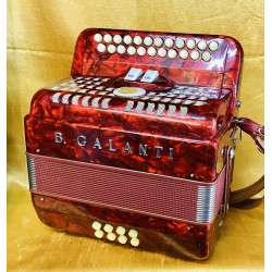 B Galanti C/F 4 Voice Musette Italian Accordion Used