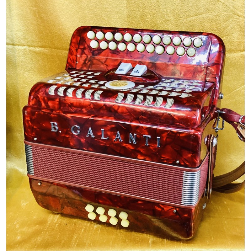 B Galanti C/F 4 Voice Musette Italian Accordion Used B Galanti C/F 4 Voice Musette Italian Accordion Used