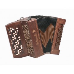 Saltarelle Chaville 2 Voice C scale 5 Row Chromatic 61 Button 60 Bass Accordion