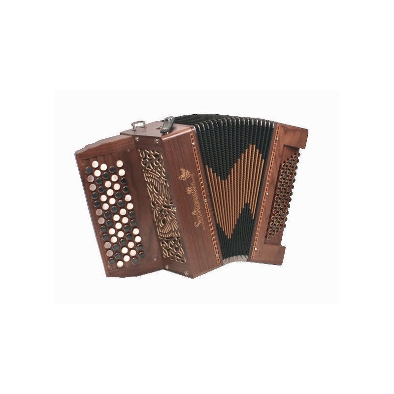 Saltarelle Chaville 2 Voice C scale 5 Row Chromatic 61 Button 60 Bass Accordion