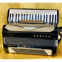 Hohner Musette IV Mics 4 Voice 120 Bass Scottish Musette Accordion Used