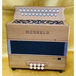 McNeela B/C 2 Voice Wooden Accordion Used