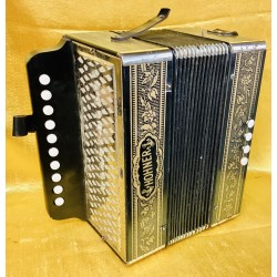 Hohner 110A 10 button Melodeon key A Used Accordion