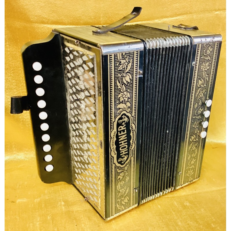 Hohner 110A 10 button Melodeon key A Used Accordion