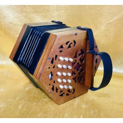 Lachenal G/D 30 button Anglo Concertina Wooden Ends Used
