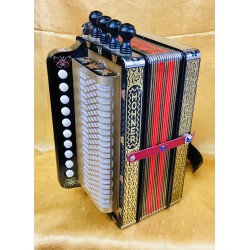 Hohner HA114D Key D 4 Stop Melodeon Used