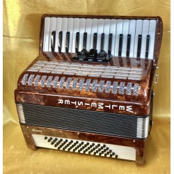 Weltmeister Compact 30 Key 60 Bass Rubin German Wood Effect Piano Accordion used