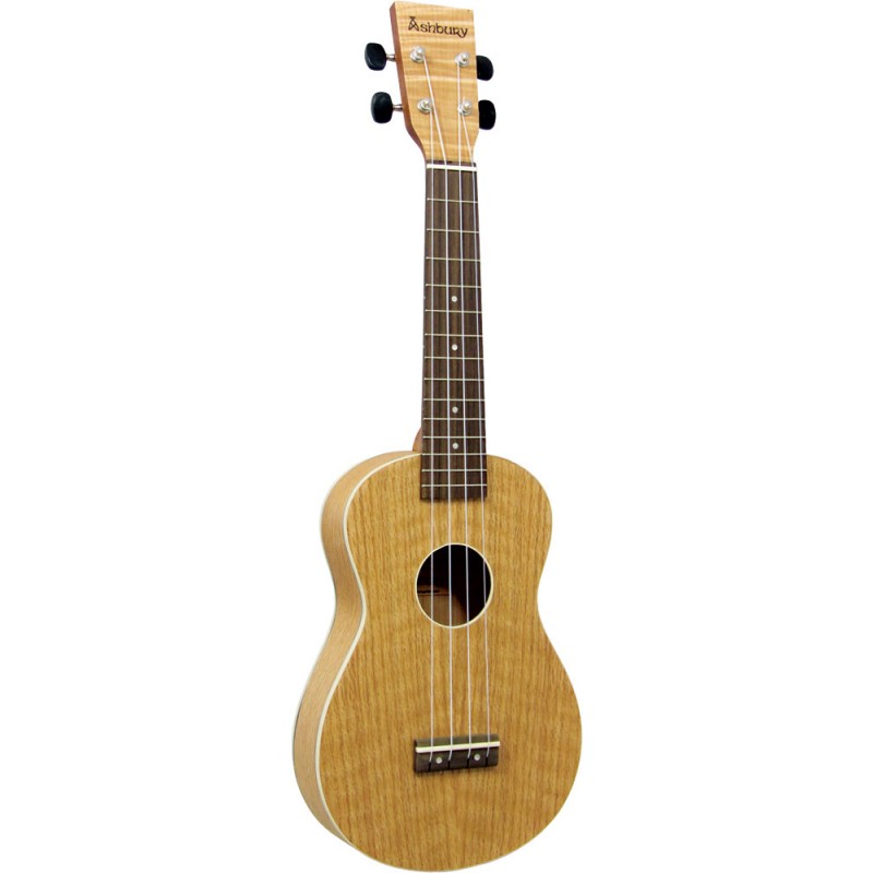 Ashbury Concert Ukulele Flame oak top, back & sides.