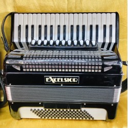 Excelsior 1304BC 96 bass 4 voice Accordion 37 Key Scottish musette Used