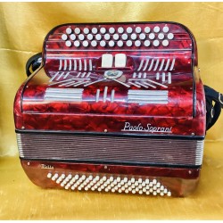 Paolo Soprani 3 Row 1950s B/C/C sharp Accordion 37/80 bass Used