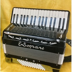Used E Soprani 34 key 72 bass Piano Accordion Used