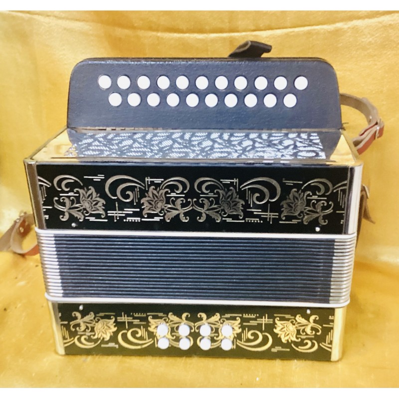 Weltmeister D/G 2 Voice 21 button Accordion Used Weltmeister D/G 2 Voice 21 button Accordion Used