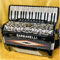 Gabbanelli 96 Bass Midi 4 voice 37 Key Scottish Musette Accordion Used