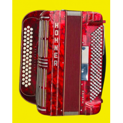 Hohner Shand Morino 3 Row B/C/C Sharp Accordion 46 button 120 bass Used
