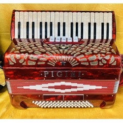 Pigini 37/96 3 Voice Piano Accordion Used