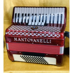 Mantovanelli Italian Mics 34 Key 72 Bass 3 Voice Piano Accordion Used