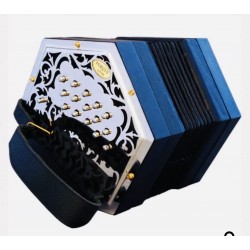 Sherwood Fergus C/G 30 Button Anglo Concertina Metal Ends