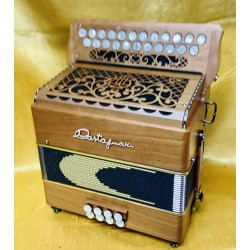 Used Mint Castagnari Dinn II B/C 2 Voice Button Accordion Used
