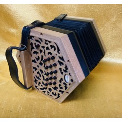 Used Sherwood Marion C/G 30 Button Anglo Concertina Wooden Ends