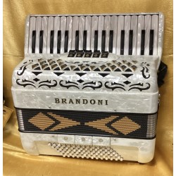 Brandoni 34 Key 72 Bass 3 Voice Piano Accordion Used