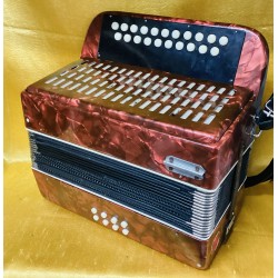 German Galotta B/C Button Accordion Used