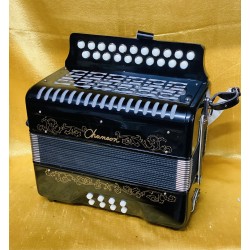 New Chanson D/G decorated 2 Voice Button Accordion