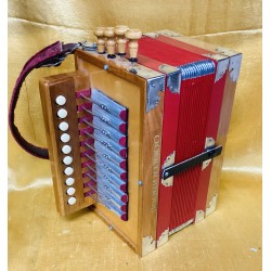 Boorinwood 3002C 4 Stop Cajun Traditional Melodeon key C  Used