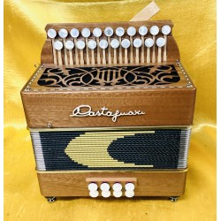 New Lilly B/C Mahogany Castagnari Button Accordion