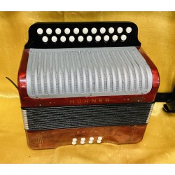 Original Hohner Erica C/F 21 Button Accordion Used