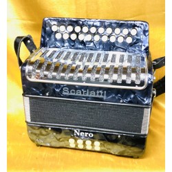 Scarlatti Grey Nero G/C 2 Voice Button Accordion Used