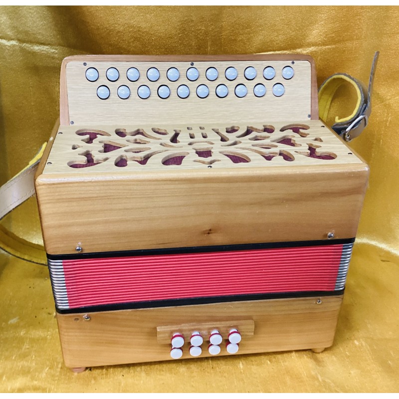 Delicia Wooden B/C 2 voice Irish Style Button Accordion