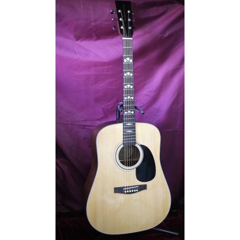 Boorinwood FAW812 Dreadnought Acoustic Guitar Natural