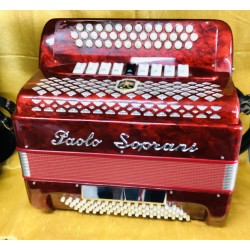 Paolo Soprani 3 Row B/C/C sharp Accordion 37/80 bass Used
