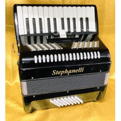 STEPHANELLI 26 KEY 48 BASS ACCORDION BLACK USED