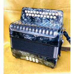 B/C 2 voice Irish Style Button Accordion Used