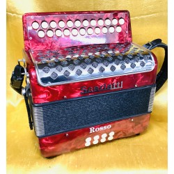 Scarlatti Rosso B/C 23 Button Irish Style Button Accordion Used