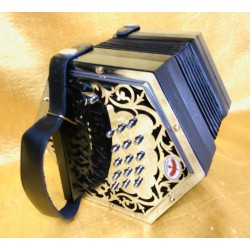 New Model Raven C/G 30 Button Anglo Concertina Metal Ends