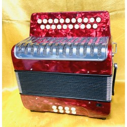 Irish Style B/C 2 voice Button Accordion Used