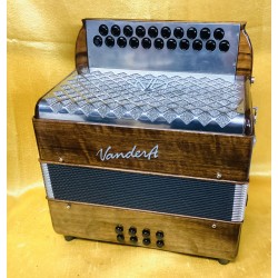 VanderAa 3 voice Csharp/D Irish Style Button Accordion Used
