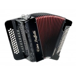 New Dino Baffetti 3 Row B/C/C# Musette Accordion 37/80 bass