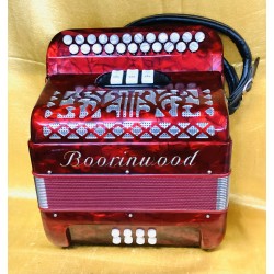 Boorinwood B/C Italian 4 voice 2 Row Accordion Used