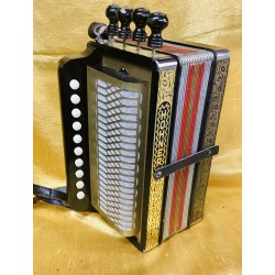Hohner HA114D Key D 4 Stop Melodeon Used