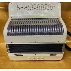 Casali Verona Italian B/C 2 Voice Button Accordion Used