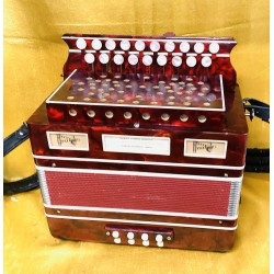 Paolo Soprani & Figli B/C Folk Style 19 Button 3 Voice Accordion Used