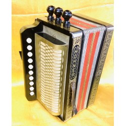 Hohner HA113G  Key G 3 Stop Cajun Melodeon Used