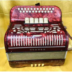 Hohner B/C Amatona IV 4 Voice Musette Button Accordion Used