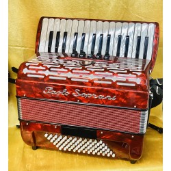 New 30 Key Swing Tuned Upgraded Paolo Soprani 72 Bass 3 Voice Piano Accordion